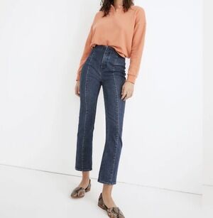 Madewell Slim Demi-Boot Jeans in Reyes Wash Seamed Size 27
